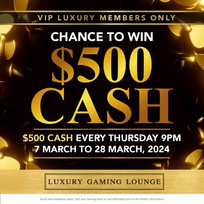 VIP MEMBER CASH DRAW